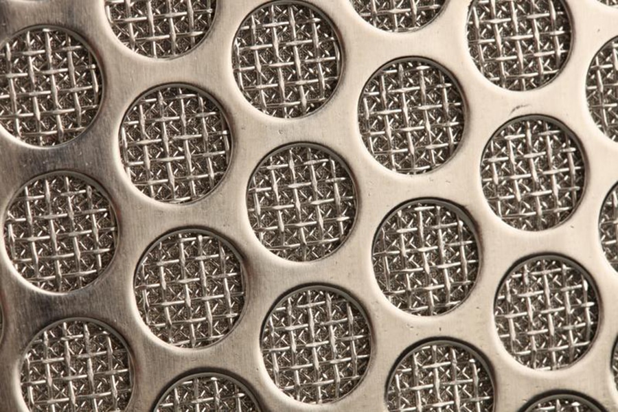 The perforated metal provides increased mechanical strength